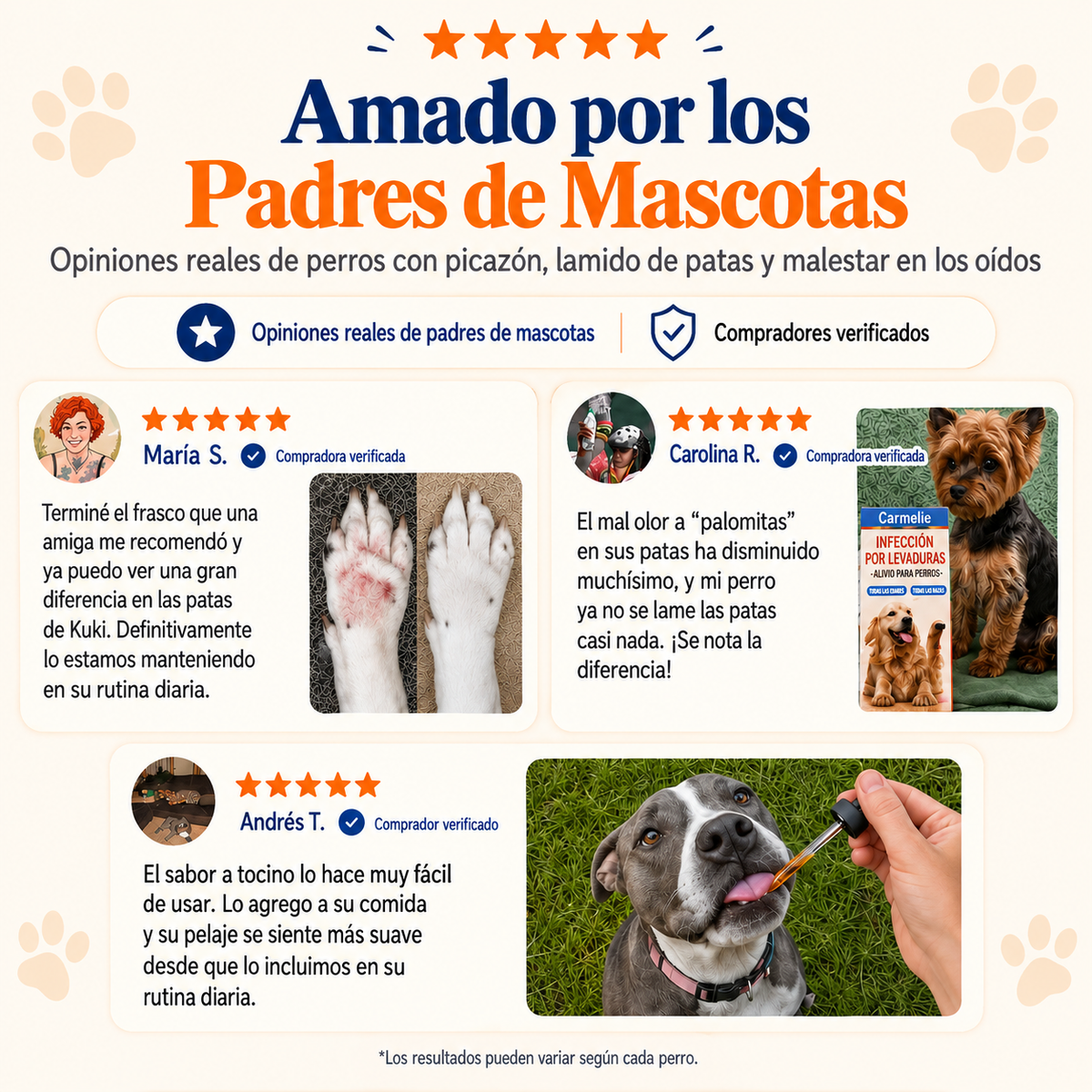 CARMELIE YEAST INFECTION FOR  DOGS™ +ENVÍO GRATIS