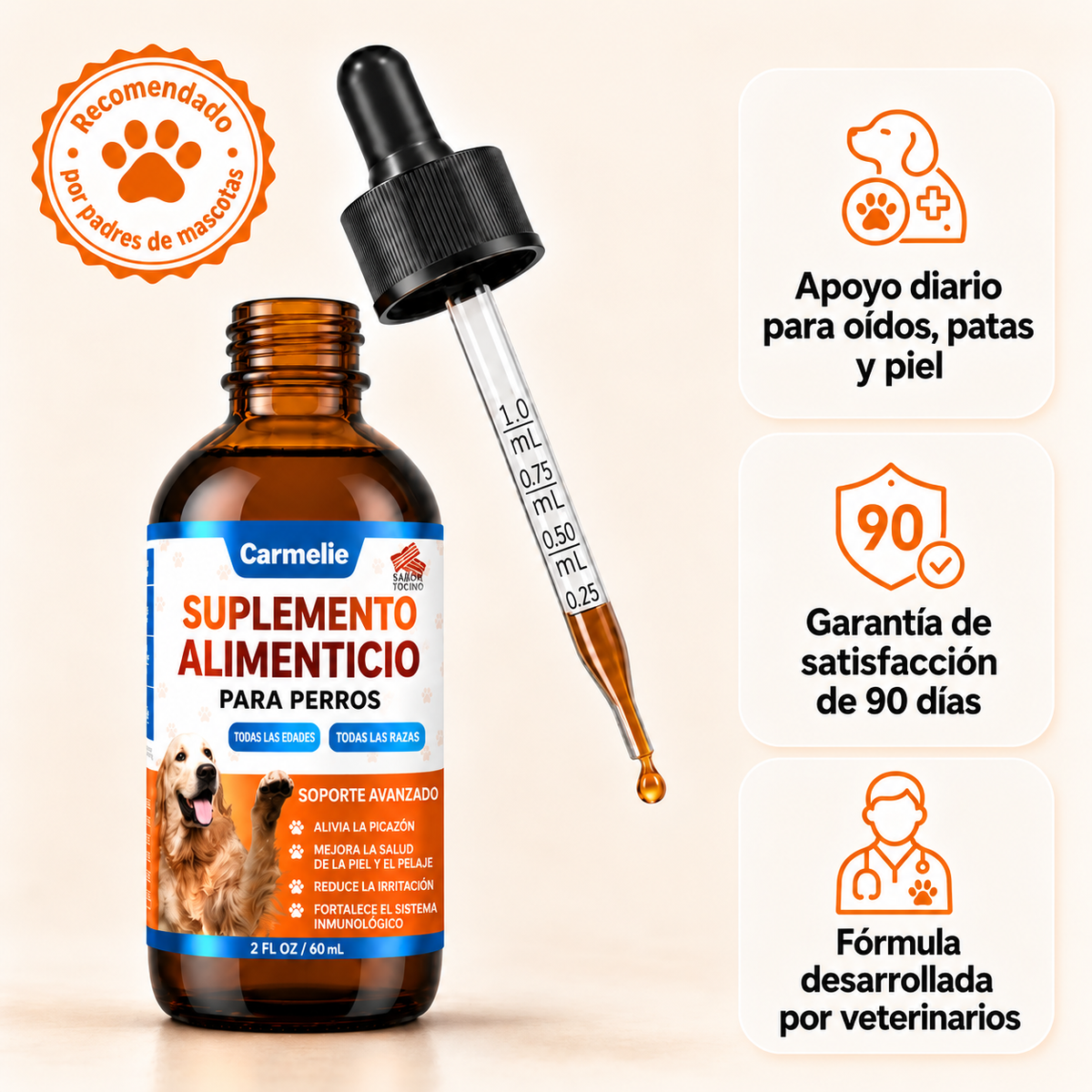 CARMELIE YEAST INFECTION FOR  DOGS™ +ENVÍO GRATIS