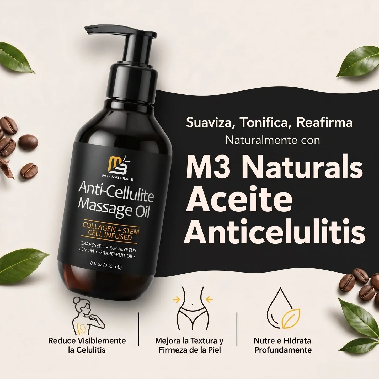 ANTI- CELLULITE MASSAGE OIL+ ENVÍO GRATIS