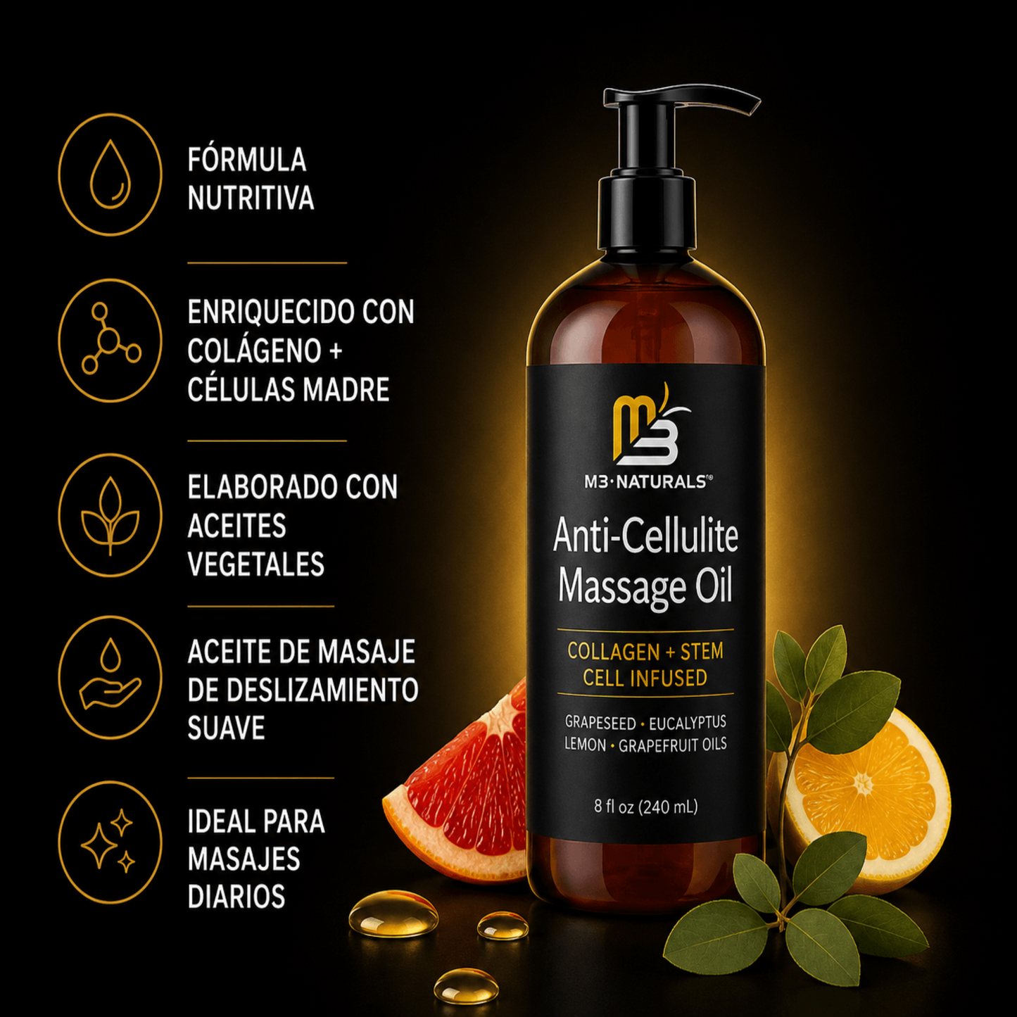 ANTI- CELLULITE MASSAGE OIL+ ENVÍO GRATIS